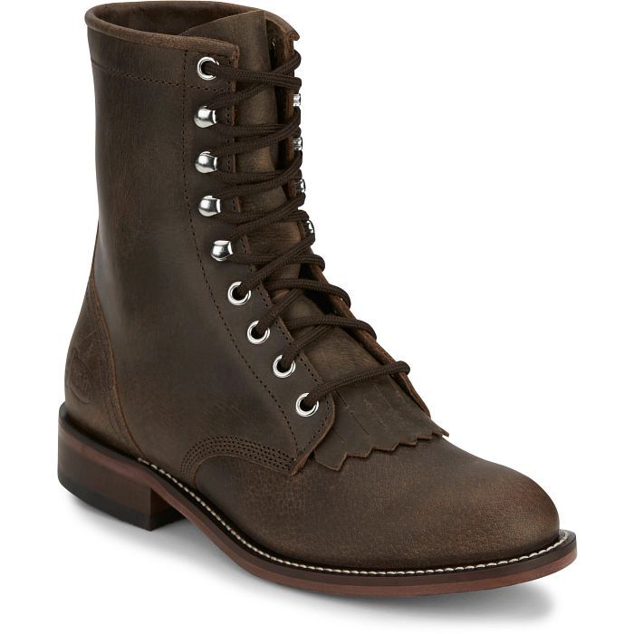 Justin Women's Roper Lacer Brown Boots RP537