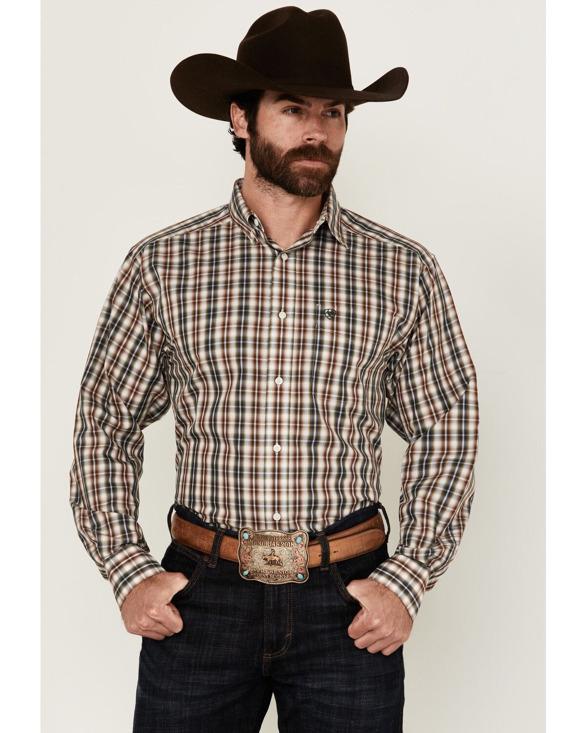 Ariat Mens Folk Long Sleeve Button Up Shirt 10053912