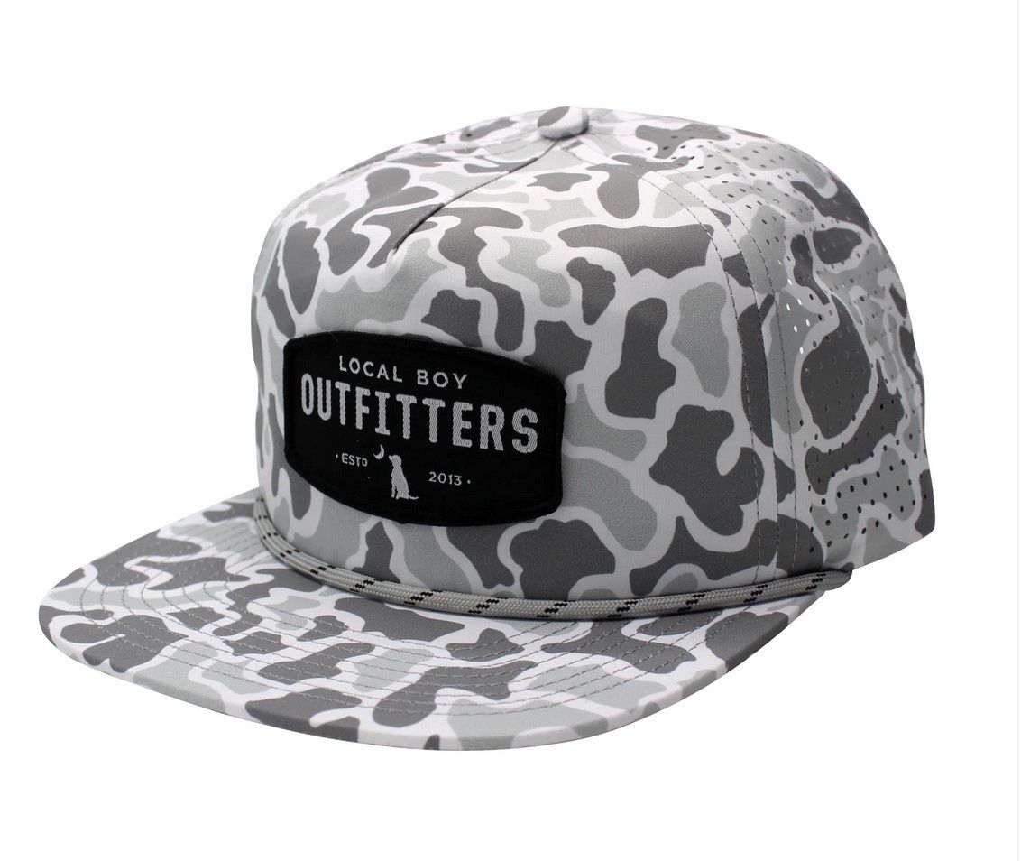 Local Boy Perforated Brim Woven Patch Hat L3000248