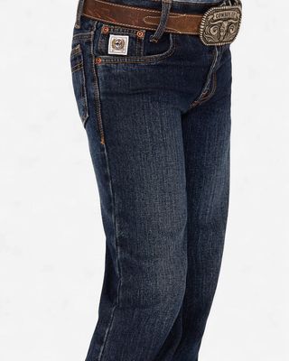 Cinch Denim Children's  White Label Slim Jean - Dark Stonewash MB12881002 IND