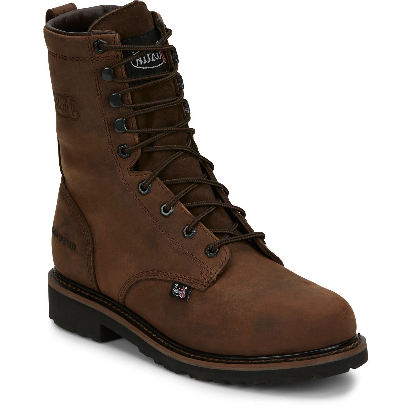 Justin Men's Drywall 8" Waterproof Steel Toe Work SE961