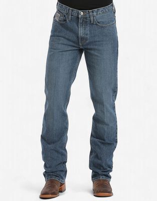 Cinch Denim Men's Silver Label Slim Fit Straight Leg Jeans MB98034001