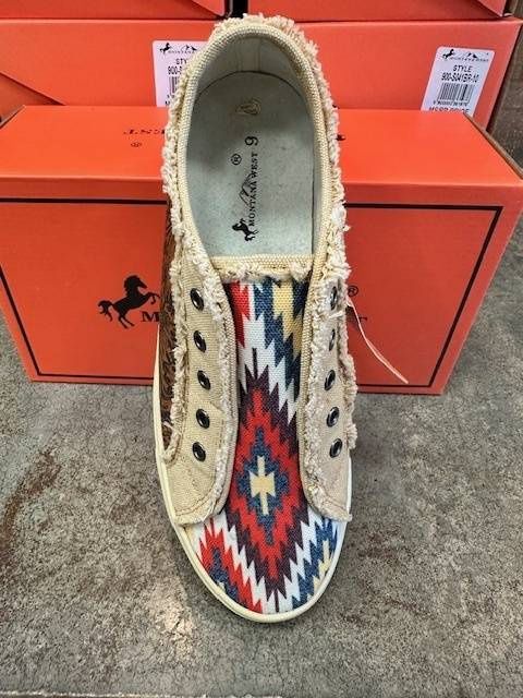 Montana West Women's Aztec Print No-Lace S038RD