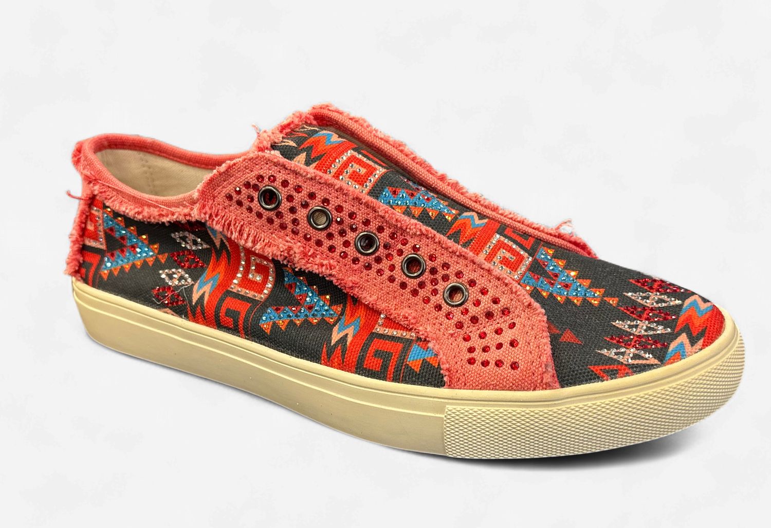 Montana West Women's Aztec Print No-Lace 8083RD