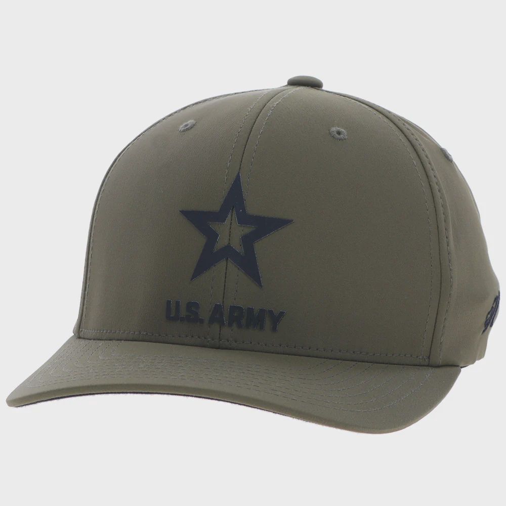 Hooey Mens US Army Green 6 Panel Ball Cap 7401T GR