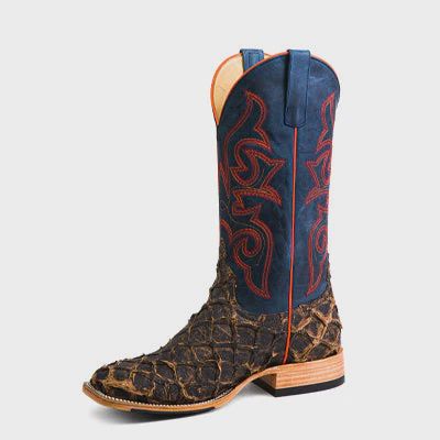Horsepower Boots Men`s Toasted Big Bass 13` Royal Blue Mad Dog Top Nicotine HP8006