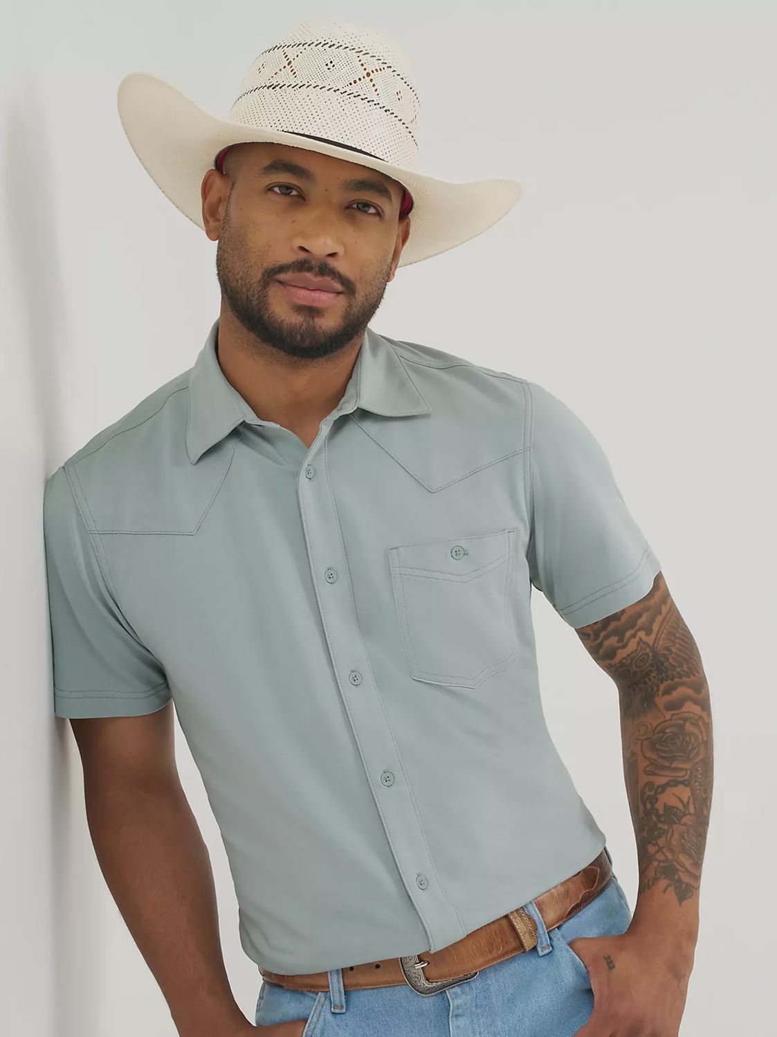 Wrangler Mens All Terrain Gear Performance Knit Shirt 112375201