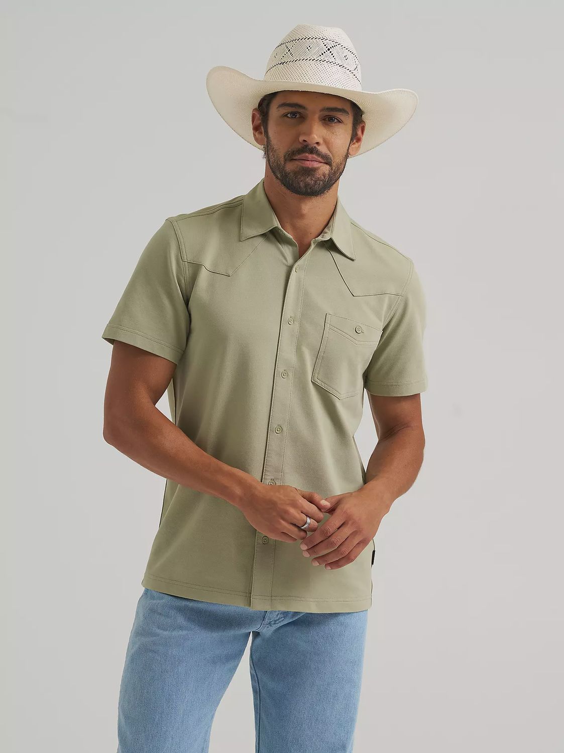 Wrangler Mens All Terrain Gear Performance Knit Shirt 112375183