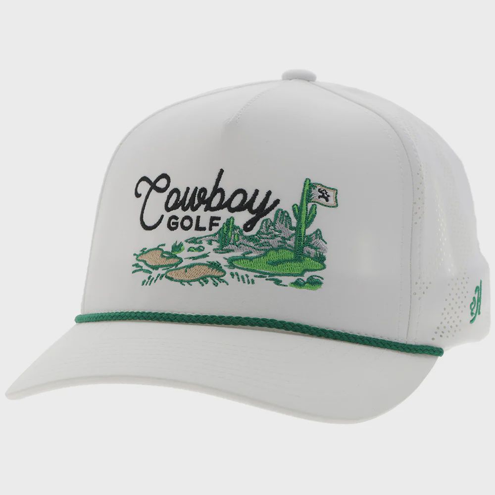 Hooey Hills Cowboy Golf Trucker Cap 2517-WH