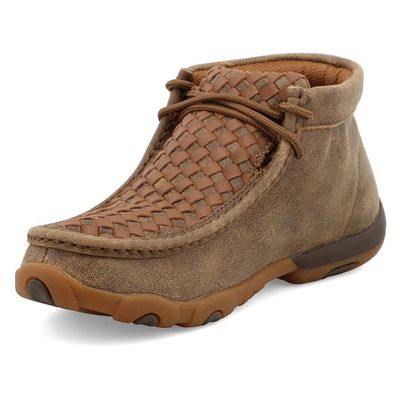 Twisted X Women's Driving Moc Chukka Bamber &amp; Tan Woven WDM0034