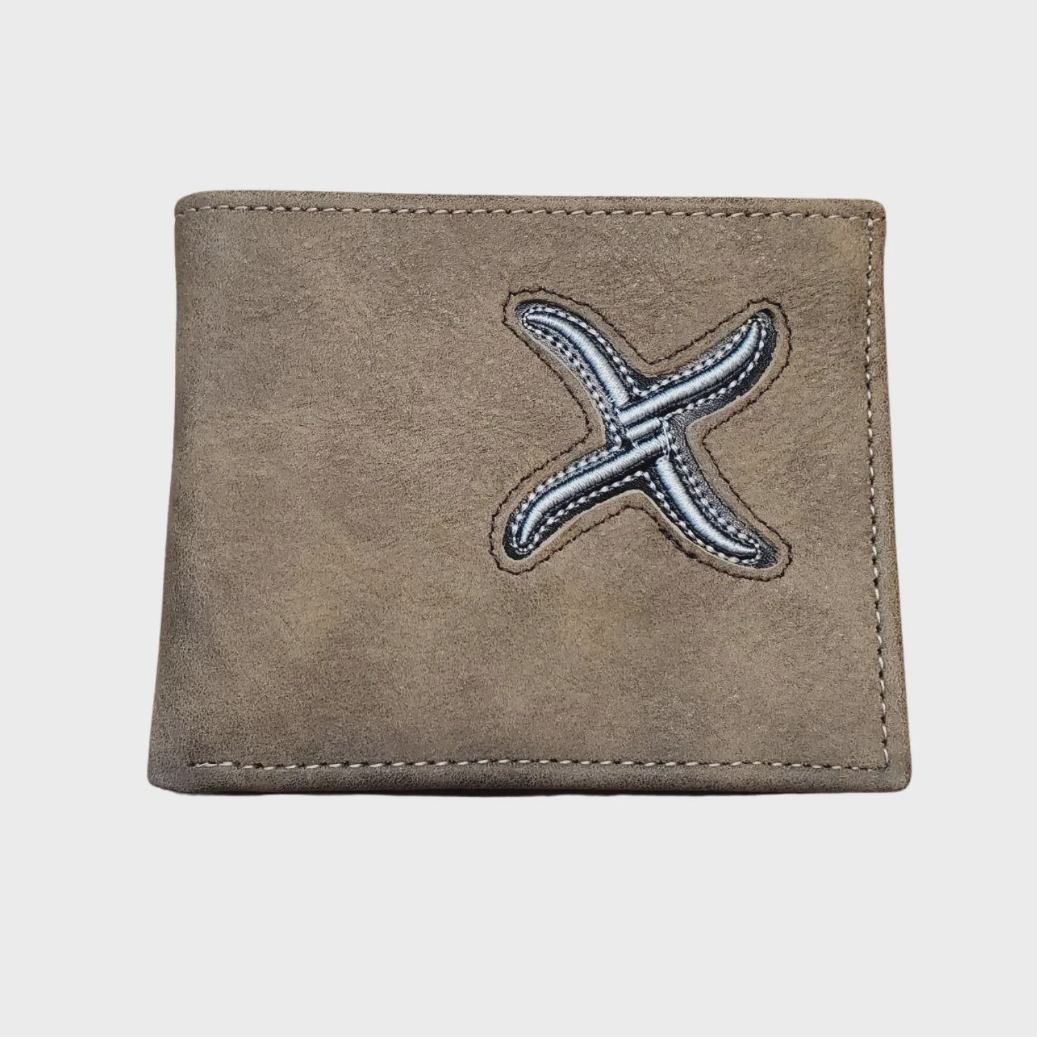 Twisted X Distressed Tan Bifold Wallet XH83B