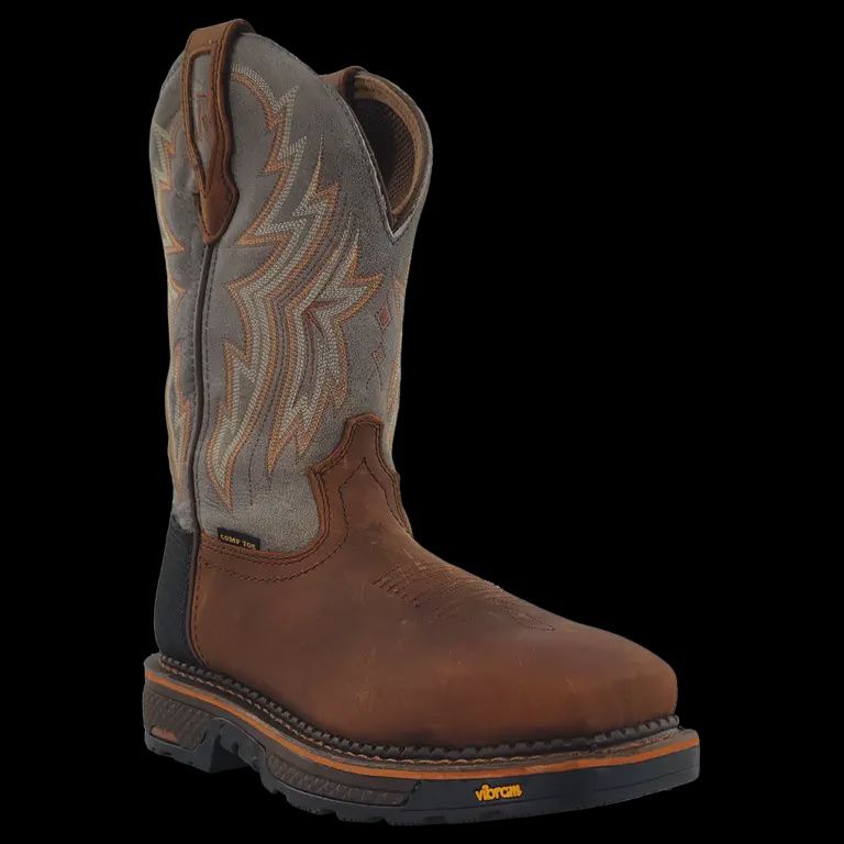 RWatson Men’s Cowhide Wide Square 12″ Composite Toe Work Boot RW1202CTWM