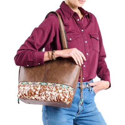 Justin Ladies Painted Pony Tote Bag 23050309