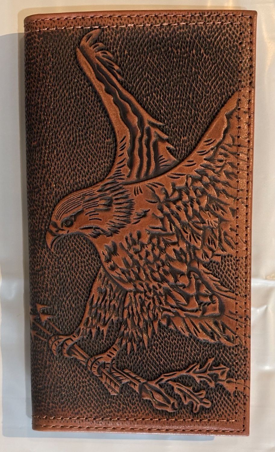 Justin Men's Genuine Leather Rodeo Wallet Eagle with Arrows 2512395664