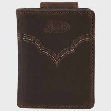 Justin Men's Card Wallet Stiched Yoke 21990565W4