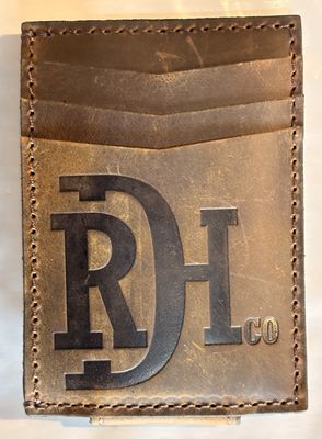 Red Dirt Hat Co Men's Card Case with Magnetic Clip Distressed Leather 22228875M3