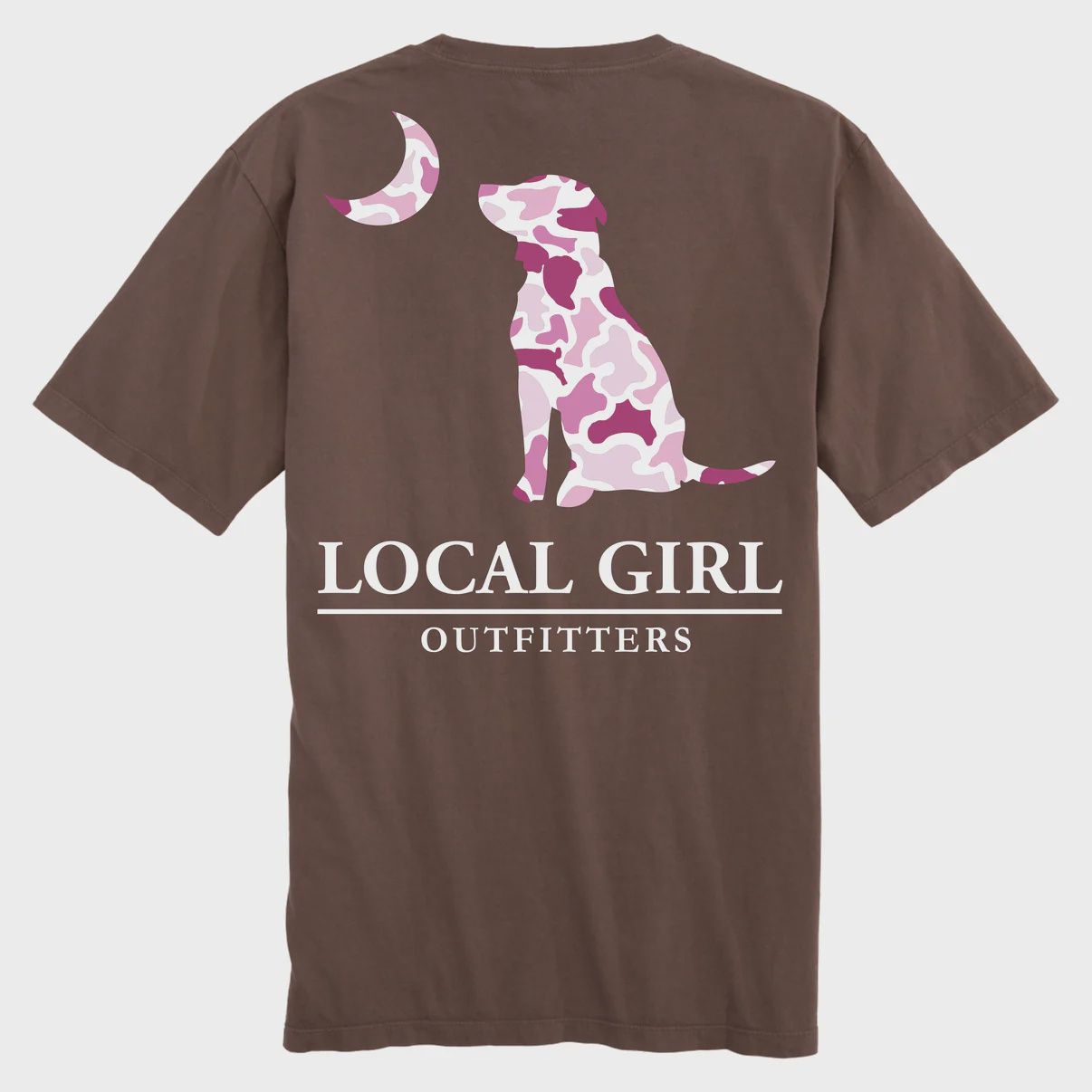 Local Girl Women's Pink LCF Dog and Moon Tshirt L5100002