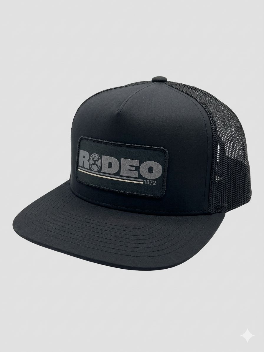 Hooey Men's Rodeo Black 5-Panel Trucker Hat 2154T-BK