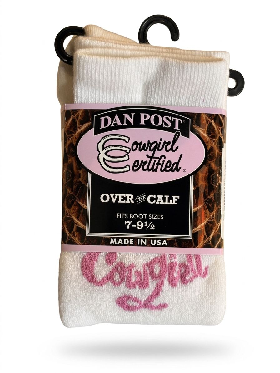 Dan Post Ladies Cowgirl Certified Cowgirl Pink OTC Sock DPCGC9-D01