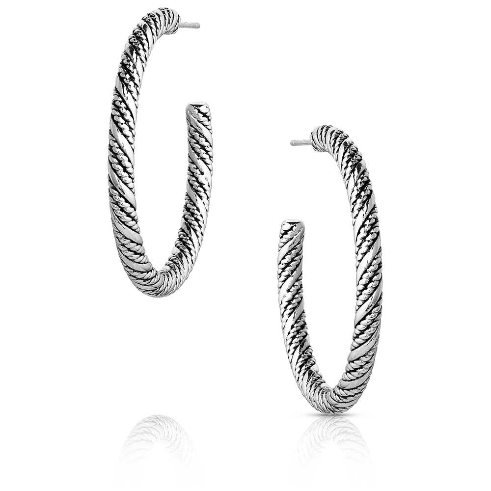 Montana Silversmiths Women's Subtle Style Hoop Earrings ER6033