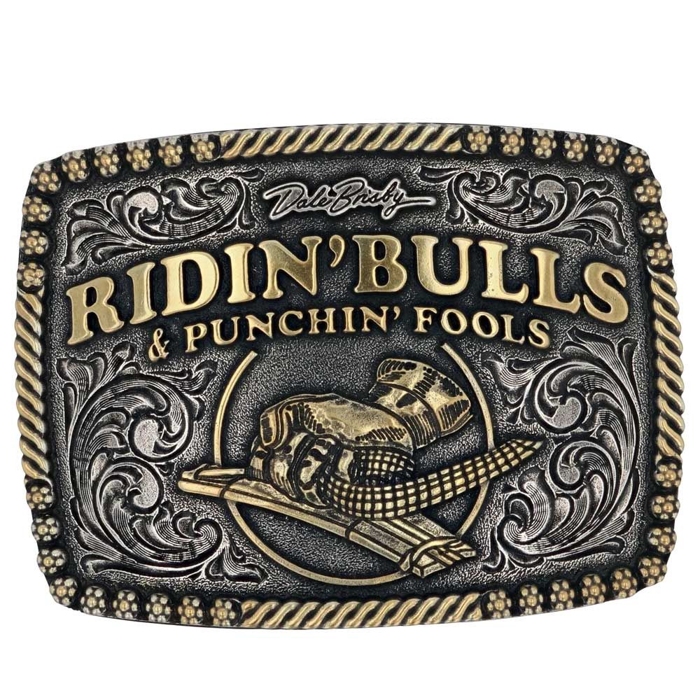 Montana Silversmiths Dale Brisby Bulls &amp; Fools Attitude Belt Buckle A917DB