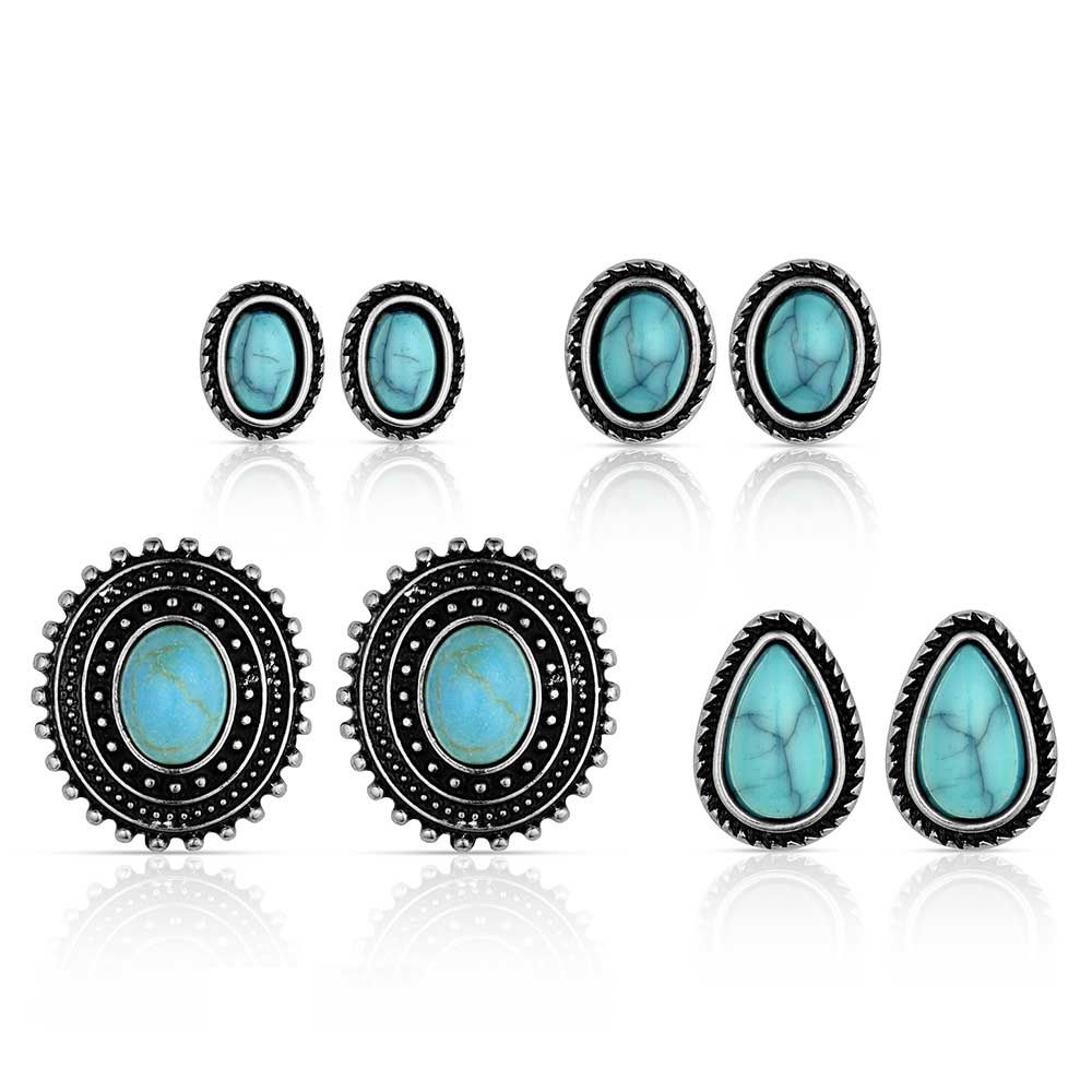 Montana Silversmiths Women's Turquoise Studs Earring Set AER6345