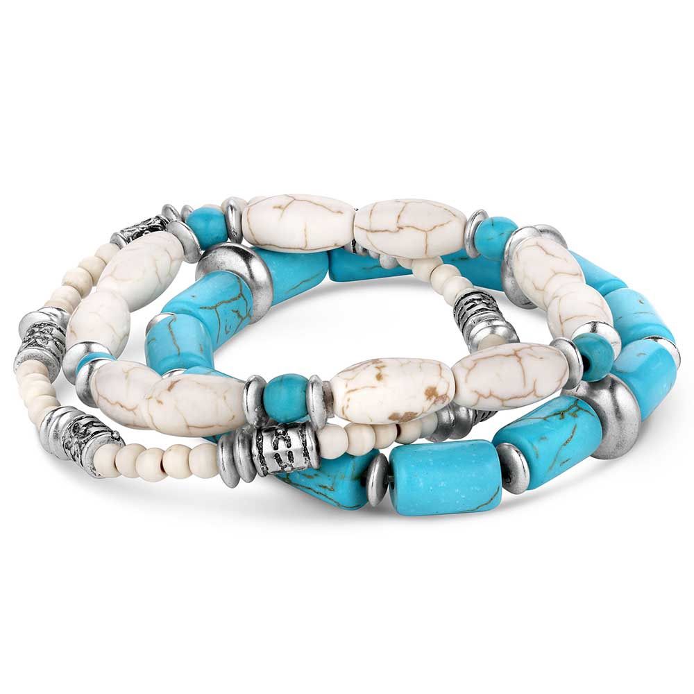 Montana Silversmiths Women's Ivory Skies Beaded Bracelet ABC6248