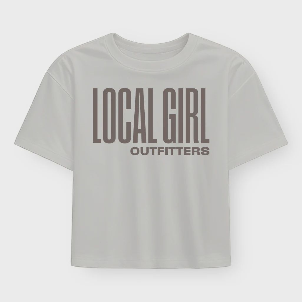 Local Girl Graphic Cropped Tee Stacked L5110002