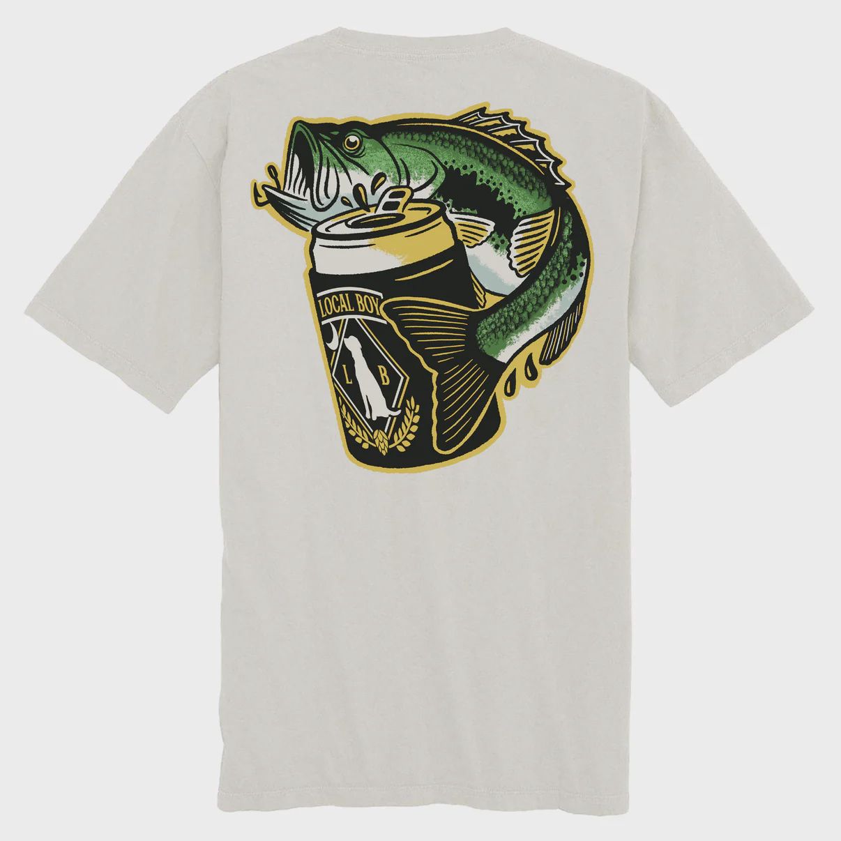 Local Boy Silver Beer Bass Short Sleeve Tee L1000736