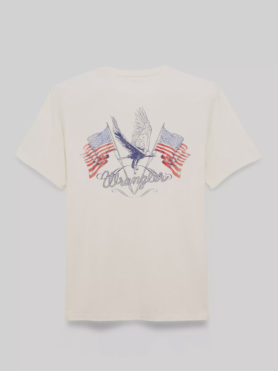 Wrangler Men's Graphic USA Tee Antique White 112375805