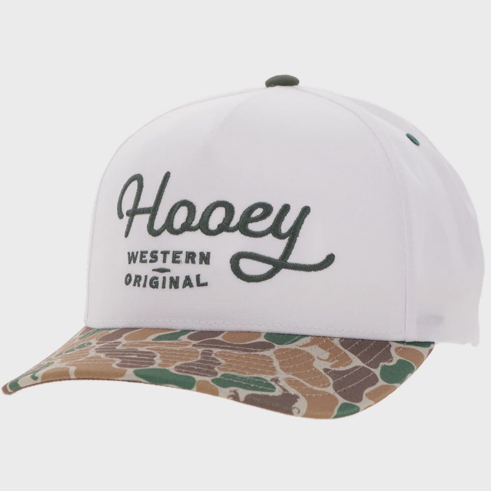 Hooey Western Original White and Camo Hat 2560TWHCA