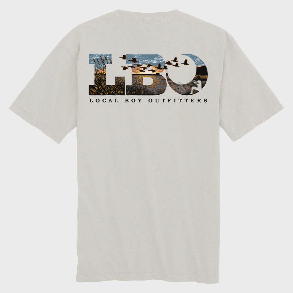 Local Boy Men's Marsh Scene Short-Sleeve T-Shirt by Local Boy LBO Marsh Scene Short Sleeve Tee Shirt L1000629