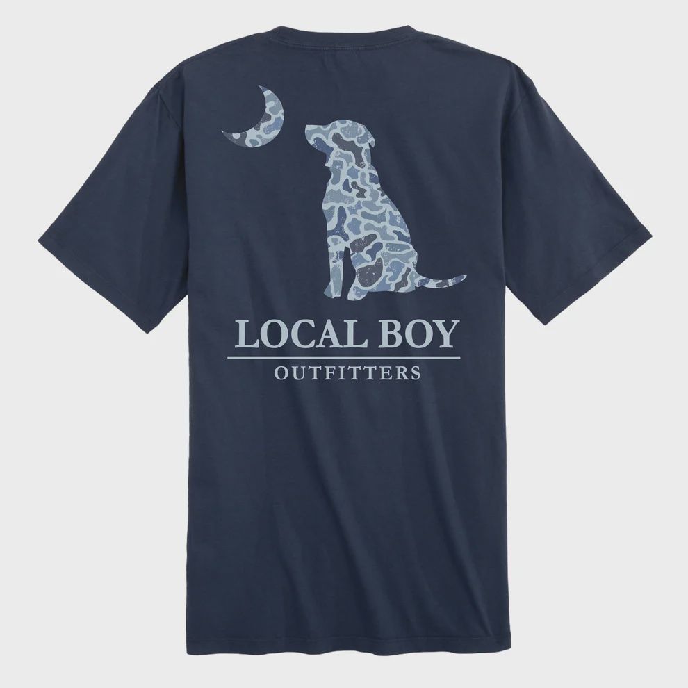 Localflage Cobalt Dog Moon Short Sleeve T-Shirt L1000689