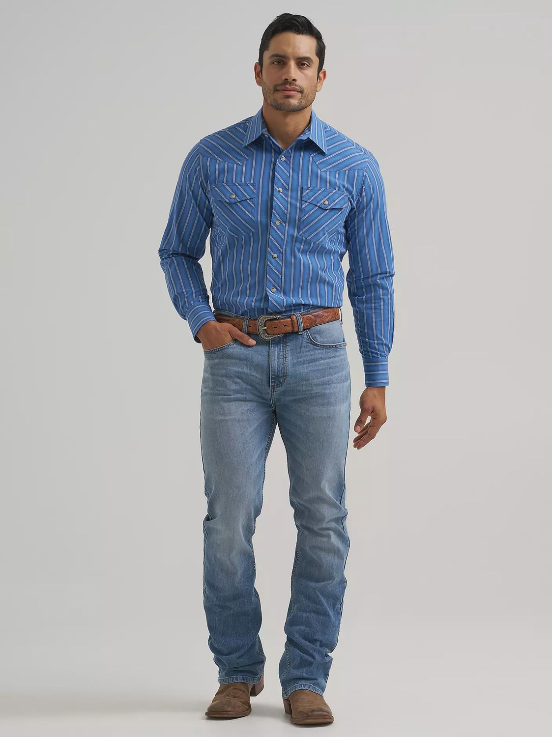 Wrangler Men's 20X Competition Advanced Comfort Long Sleeve Shirt Classic Fit 112381453