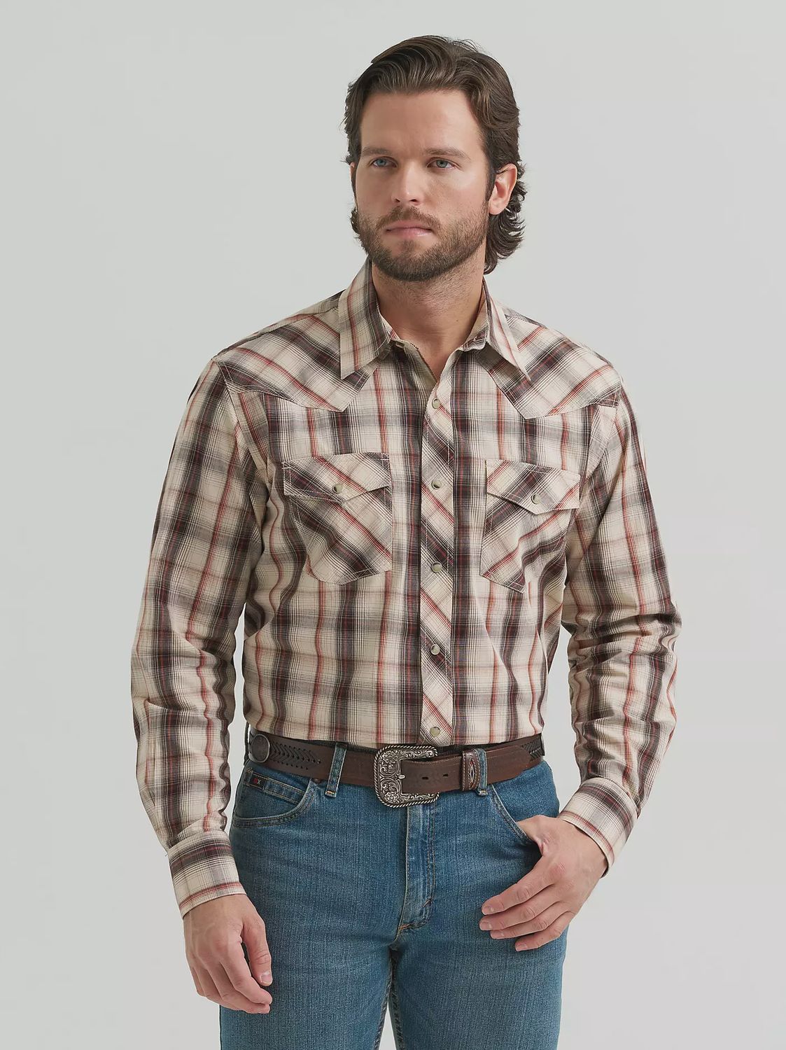 Wrangler Men's 20X Competition Advanced Comfort Long Sleeve Shirt Classic Fit 112381479