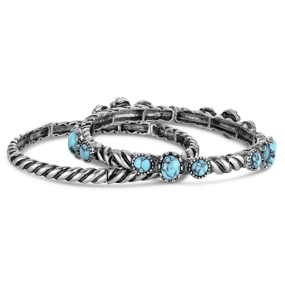 Wander West Turquoise Bangle Bracelets