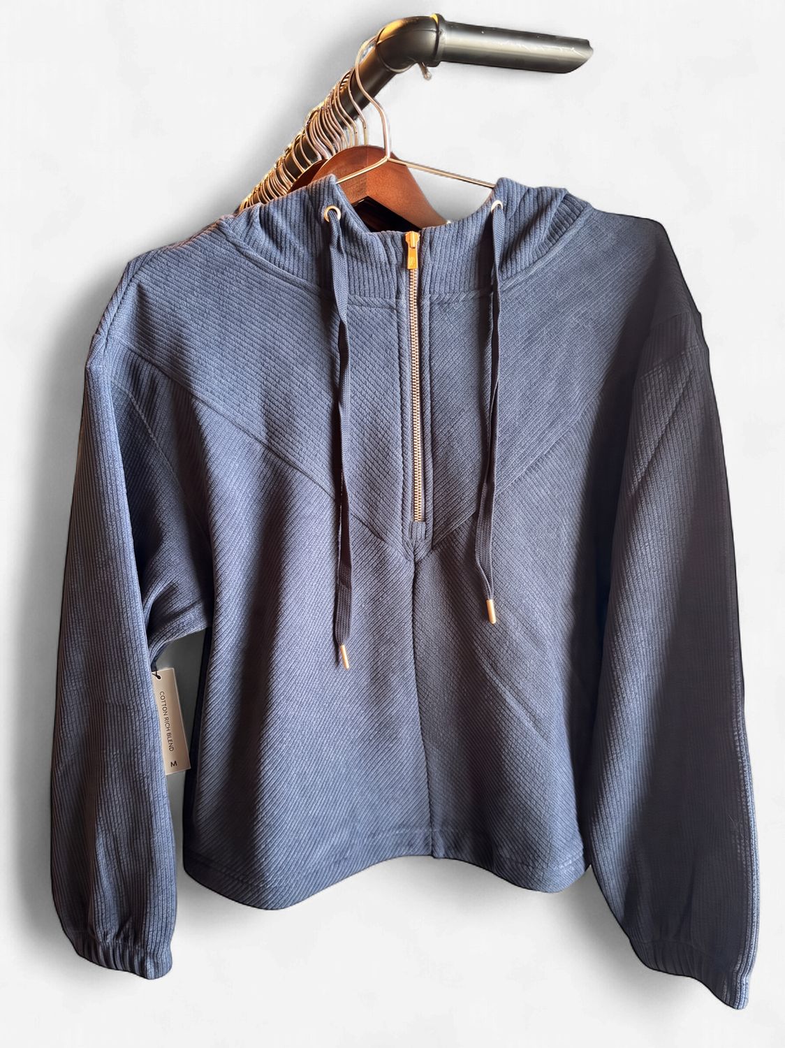 Hooey Women's Navy Quarter Zip Hoody HH2626NV