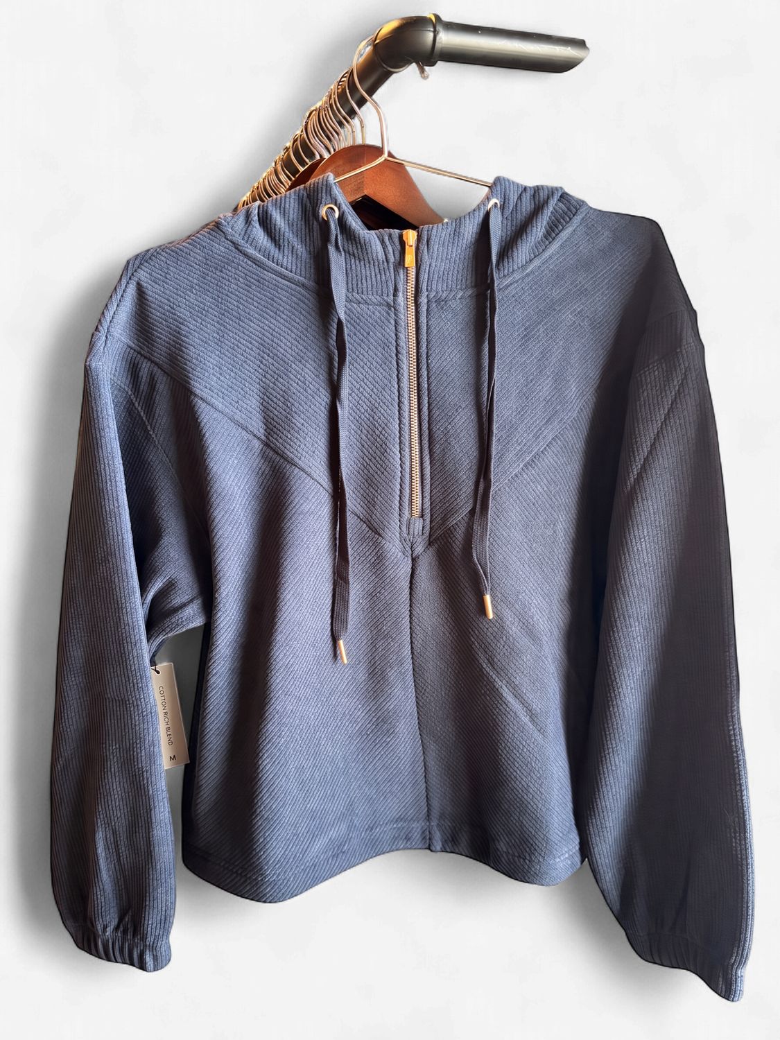 Hooey Women's Navy Quarter Zip Hoody HH2626NV