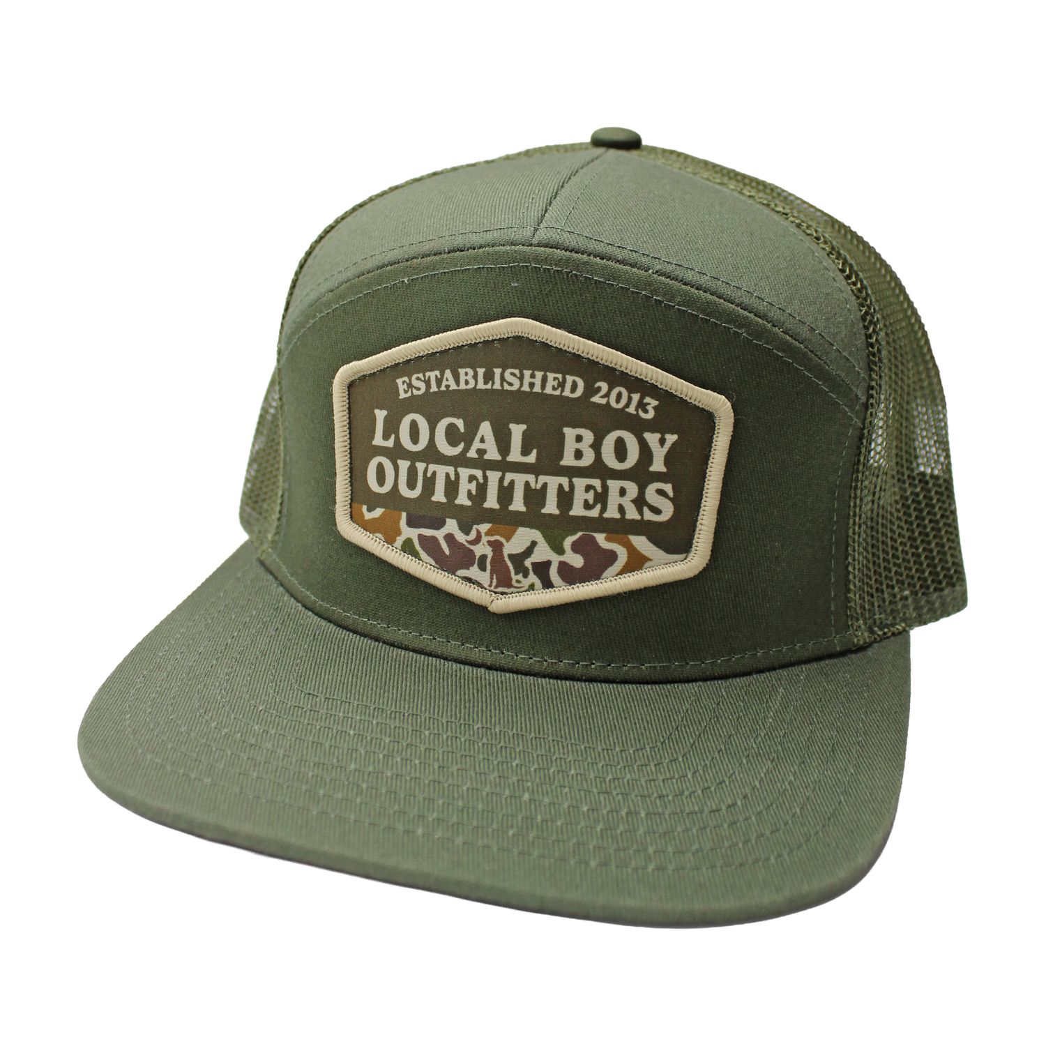 Vintage ESTD Badge 7 Panel Hat L300792