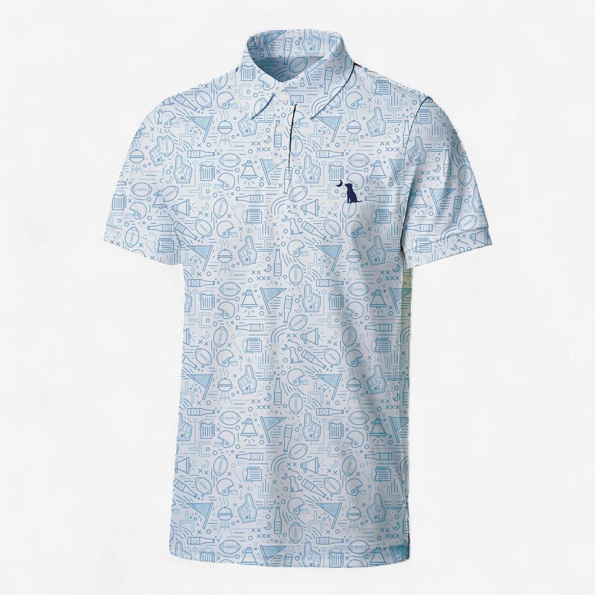 Local Boy Men's Collegiate Game Day Dirty Myrtle Polo L1200072