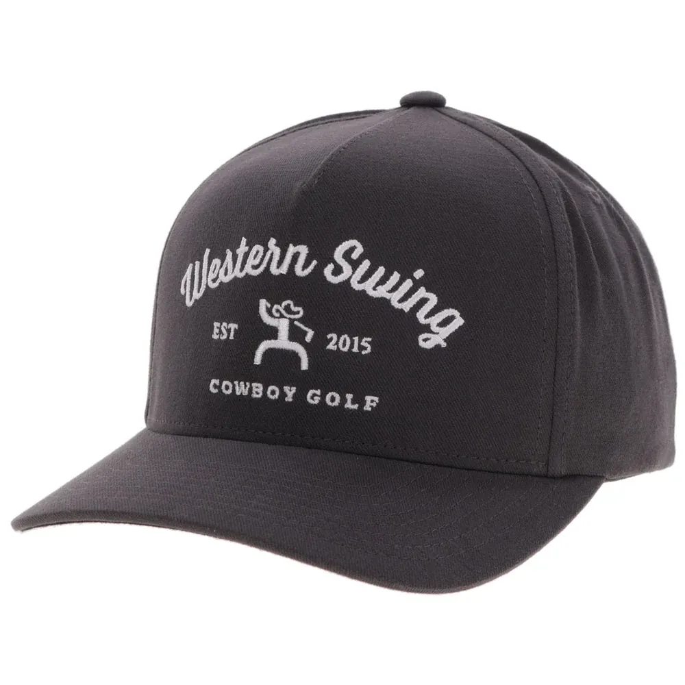 Hooey Men's Western Swing 5 Panel Golf Grey Trucker Hat 2536T-GY