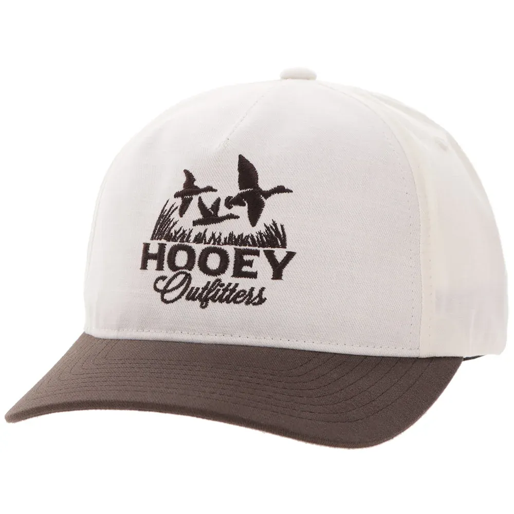 Hooey Men's Decoy 5 Panel Mid Cream/Brown Trucker Hat 6030T-CRBR