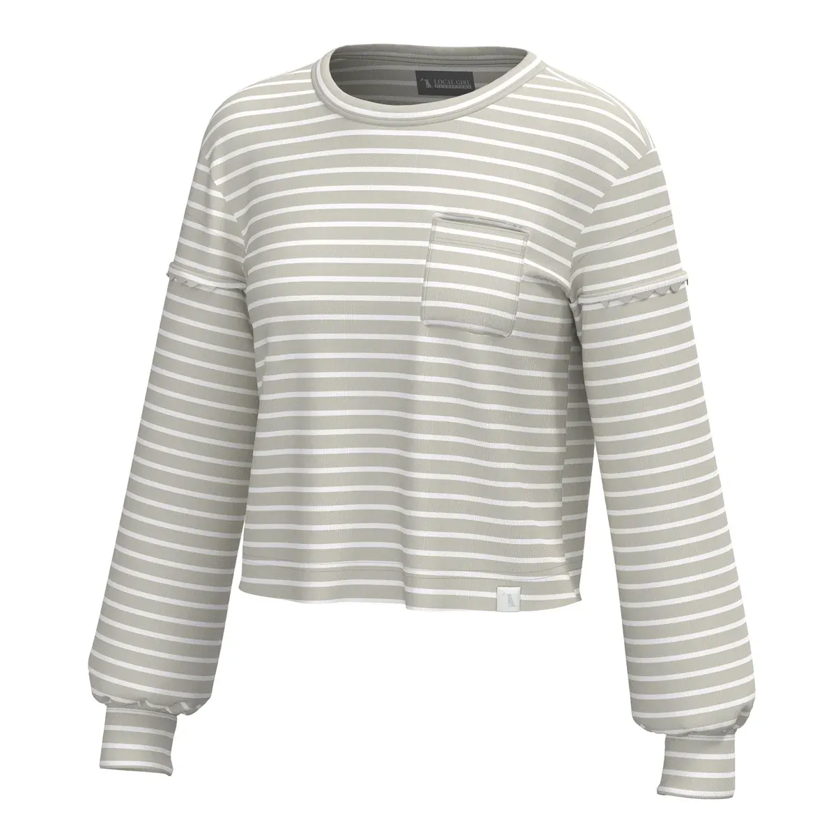 Local Girl Women's Light Sand Crew L5130010