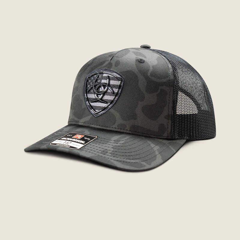 Ariat Men's Camo Embroidered Shield Cap A300092866