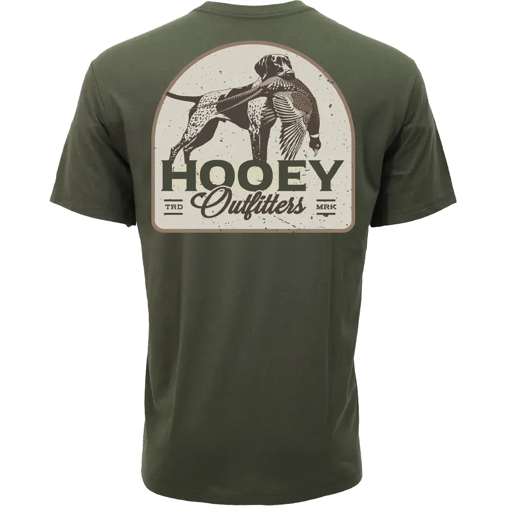 Hooey Men's Green Crew Neck Tee HT2614GR