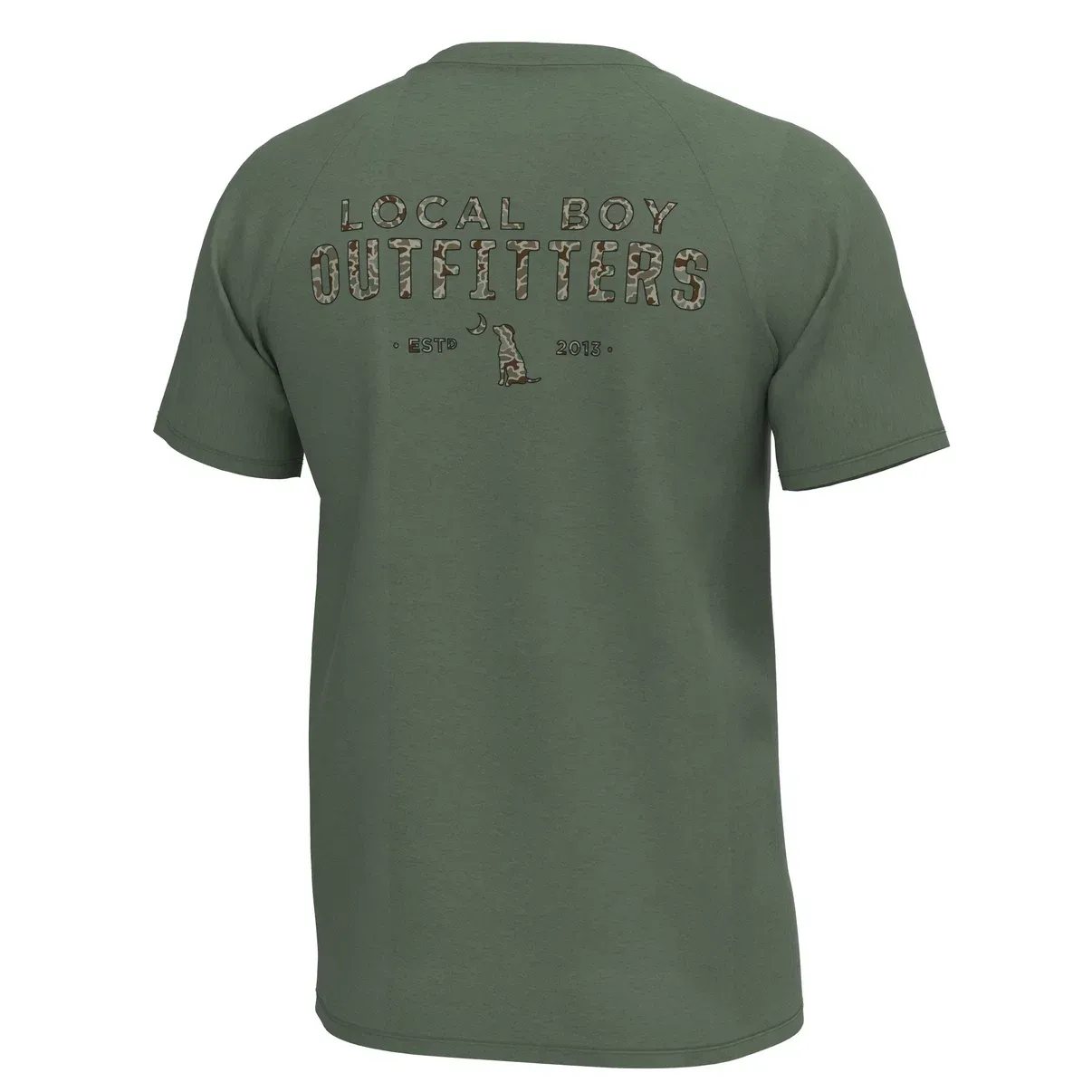 Local Boy Men's Graphic S/S Heather Blend Crew - Old Signature L1410012