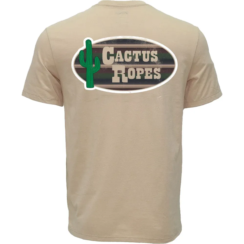 Hooey Mens Cactus Ropes T-shirt Tan HT2646TN