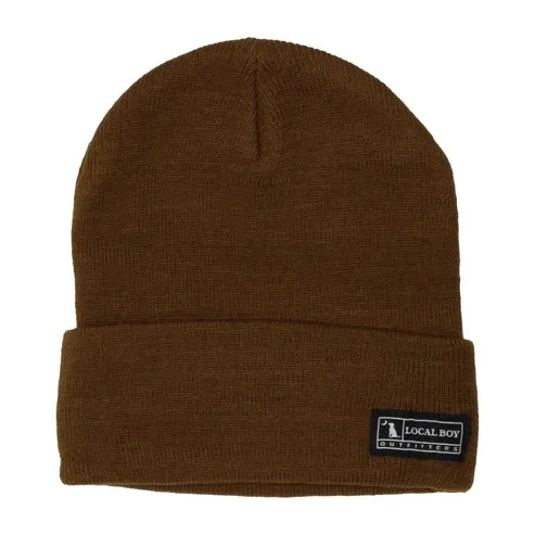 Local Boy Mens Woven Label Beanie L3000052 RST OSFA