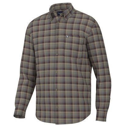 Local Boy Men's Robert Stretch Flannel Dark Rust/Copper/Forest L1500060-DRCF
