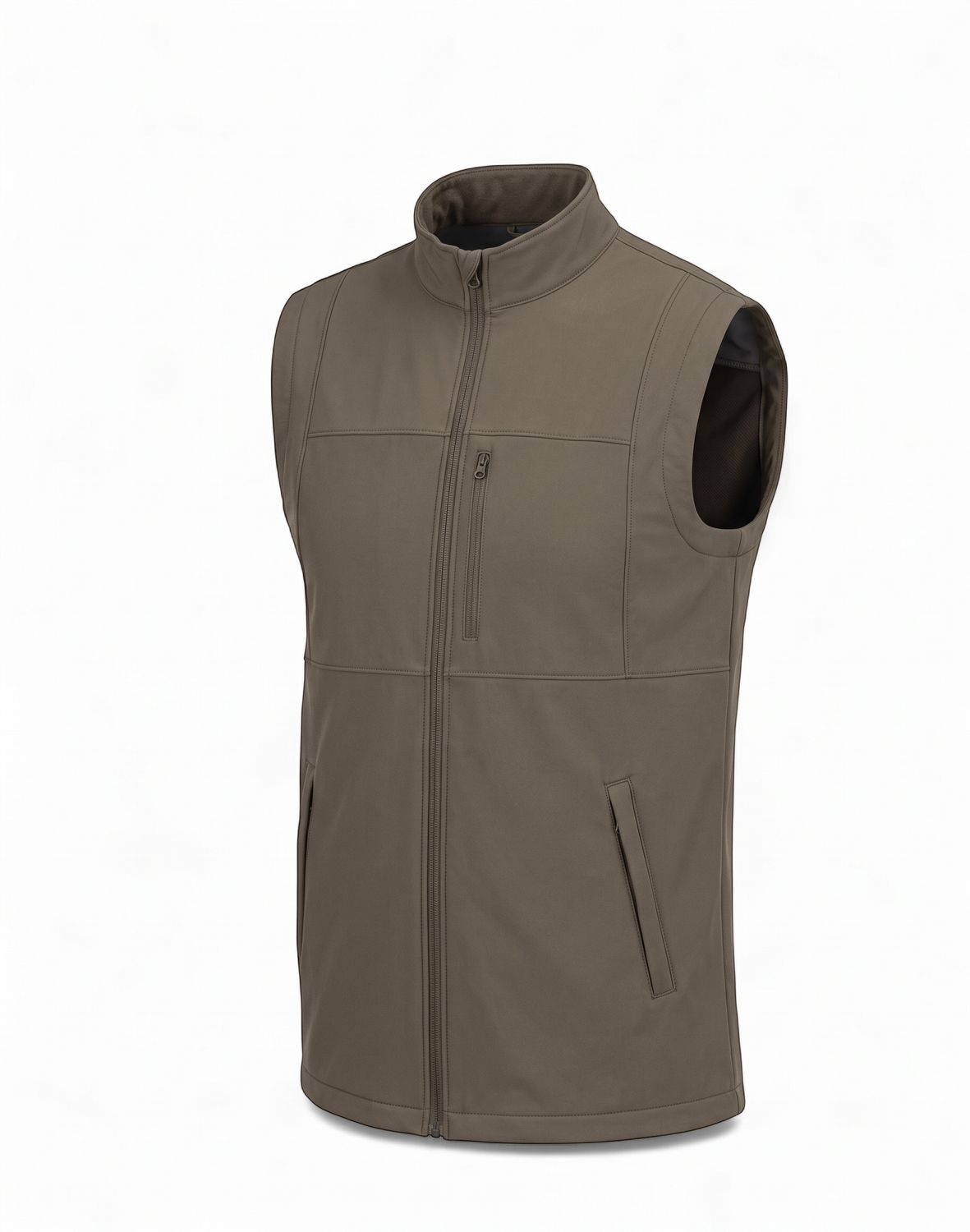 Local Boy Men's Elements Vest Dark Tan L1300055